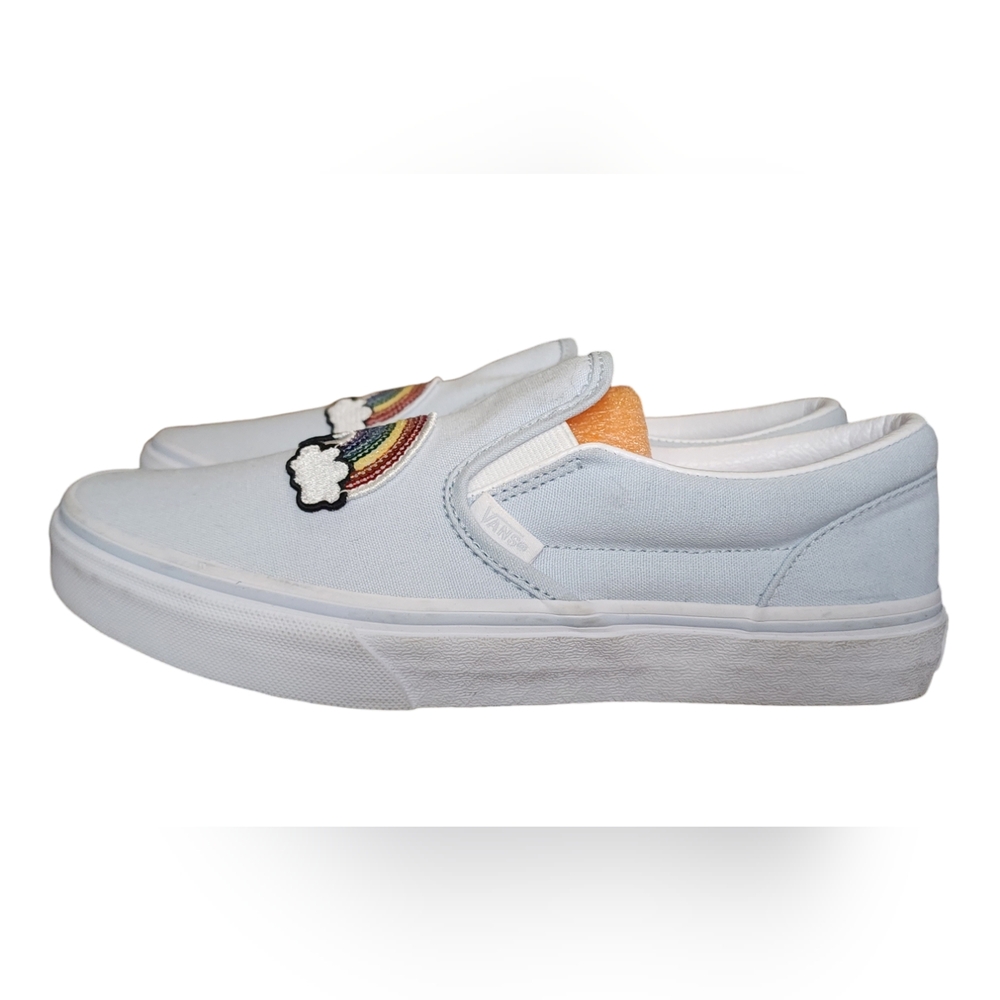 Vans Sequin Patch Girls Slip-On V Sneakers Size 5.5